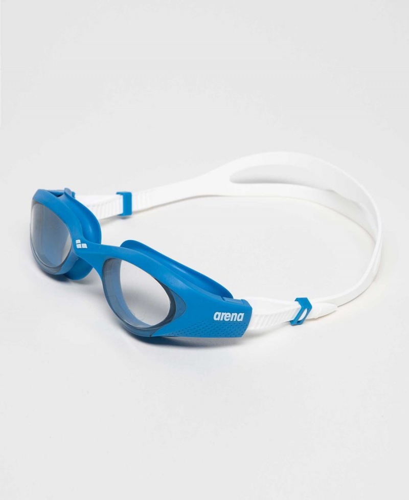 Lunette Natation Arena The One Grise Bleu Blanche | ZQH-37758185