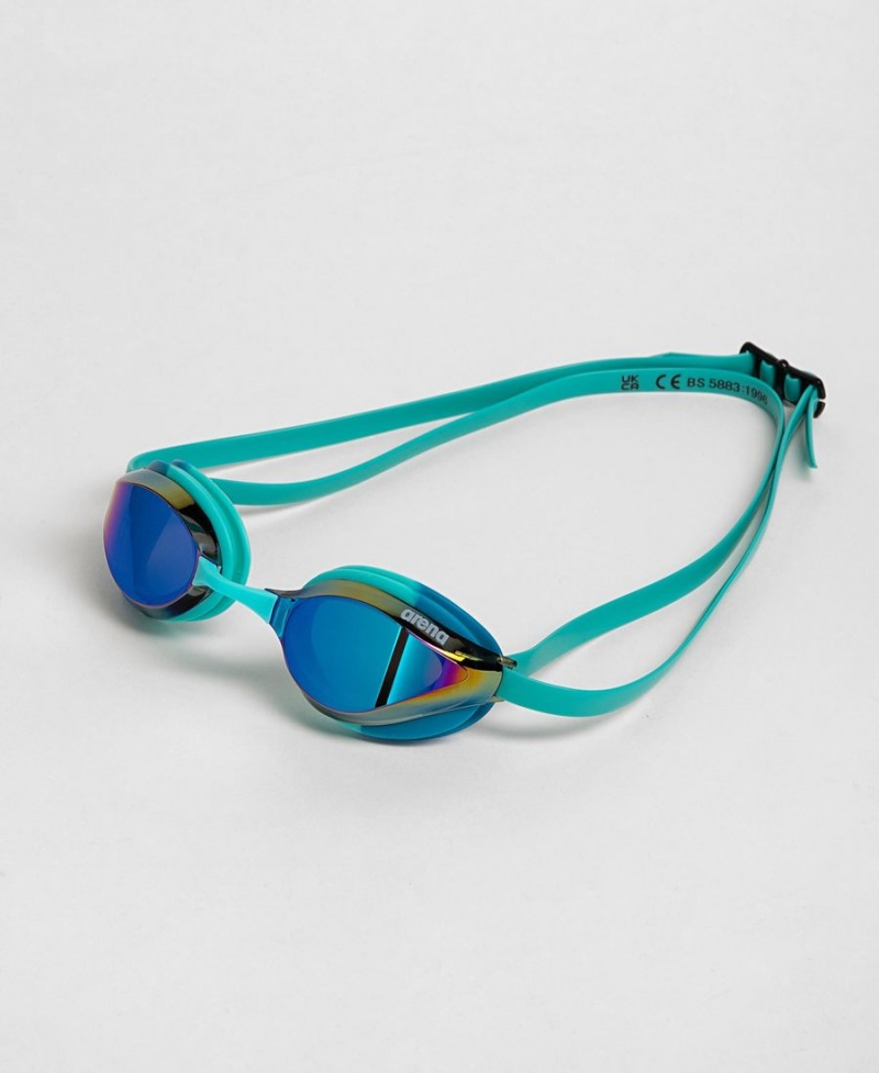 Lunette Natation Arena Python Mirror Turquoise Bleu | HJK-96178415