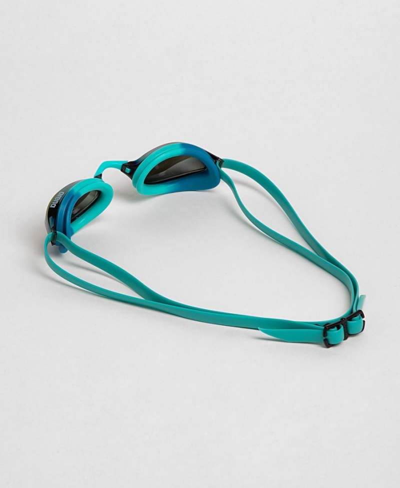 Lunette Natation Arena Python Mirror Turquoise Bleu | HJK-96178415