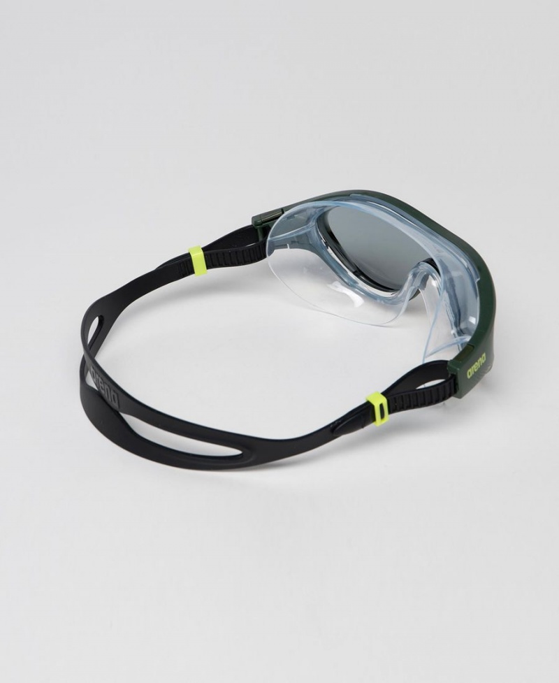 Lunette Natation Arena The One Mask Grise Vert Noir | OED-86203921