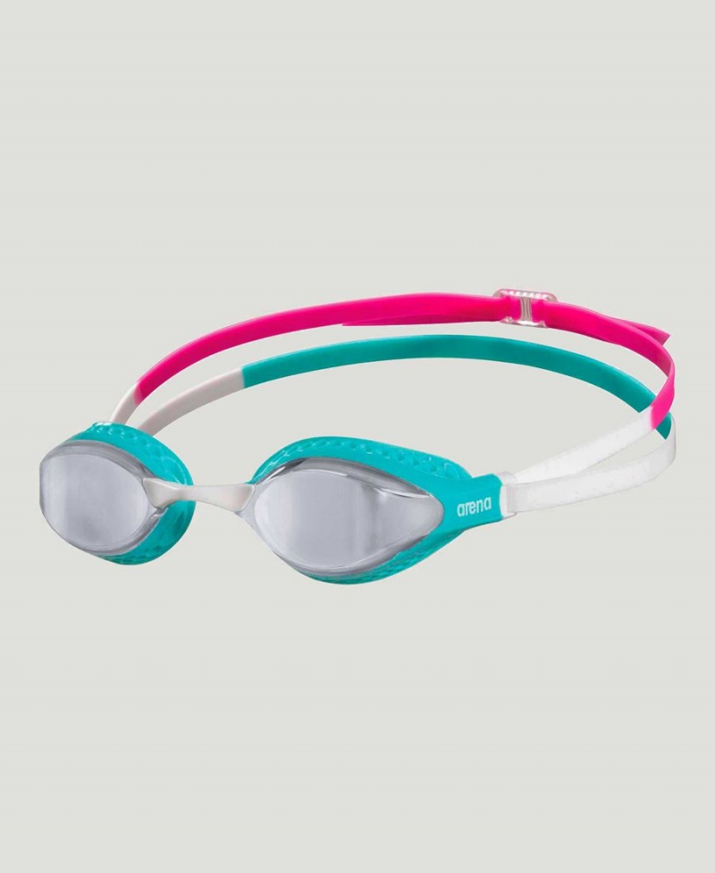 Lunette Natation Arena Air Speed Mirror Argent Turquoise Multicolore | YPZ-15558168