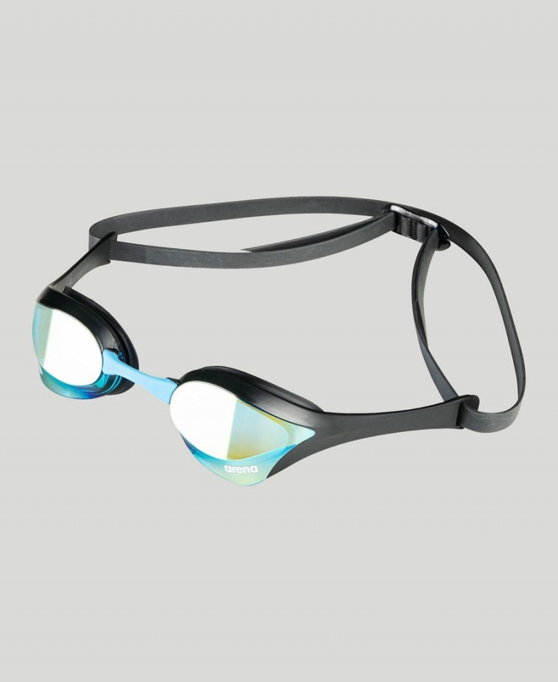 Lunette Natation Arena Cobra Ultra Swipe Mirror Bleu Noir | EOA-72618350