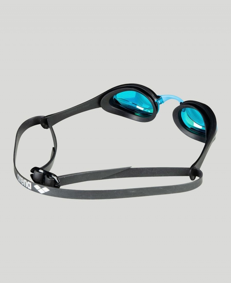 Lunette Natation Arena Cobra Ultra Swipe Mirror Bleu Noir | EOA-72618350