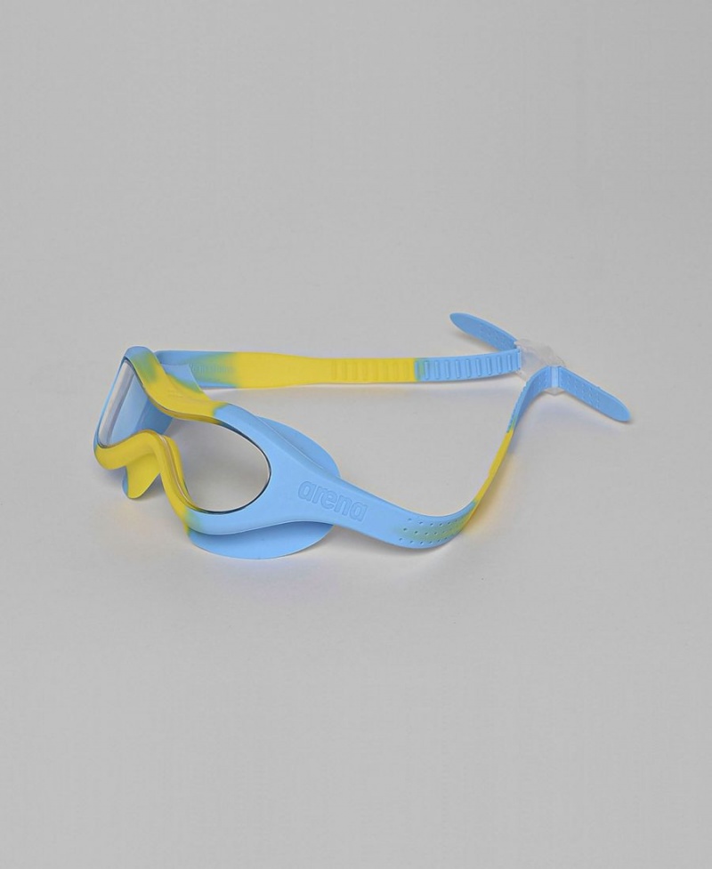 Lunette Natation Arena Spider Kids Mask Jaune Bleu | AII-88893478