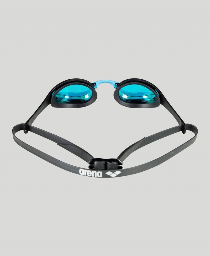 Lunette Natation Arena Cobra Ultra Swipe Mirror Bleu Noir | EOA-72618350