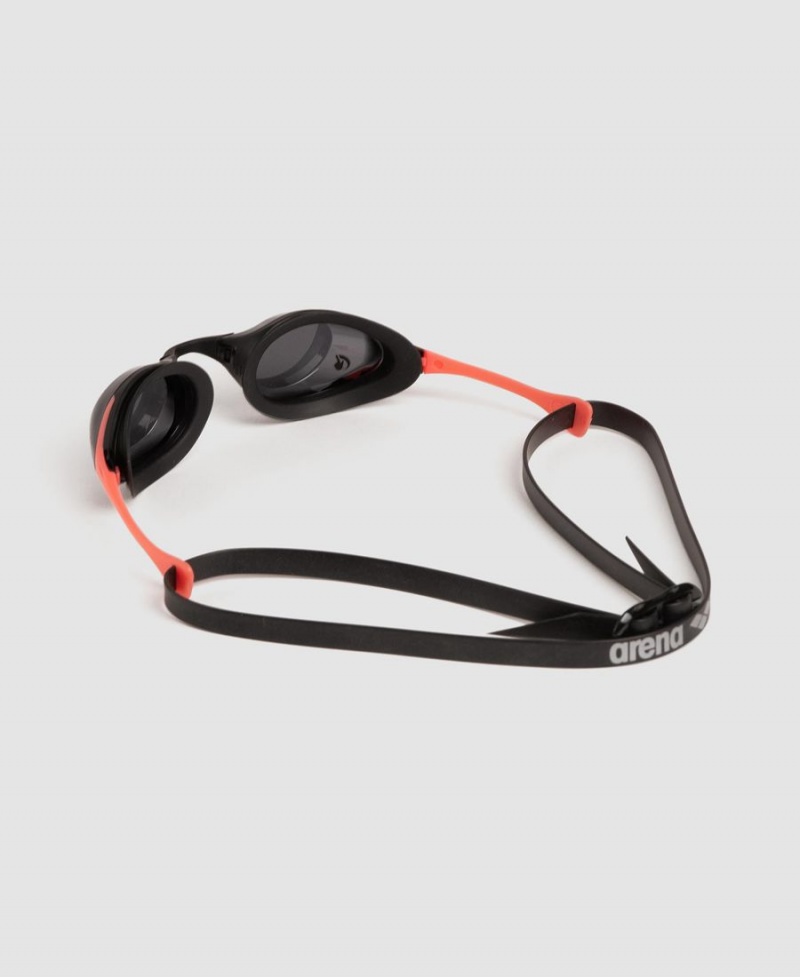 Lunette Natation Arena Cobra Swipe Noir Rouge | GDS-13215081