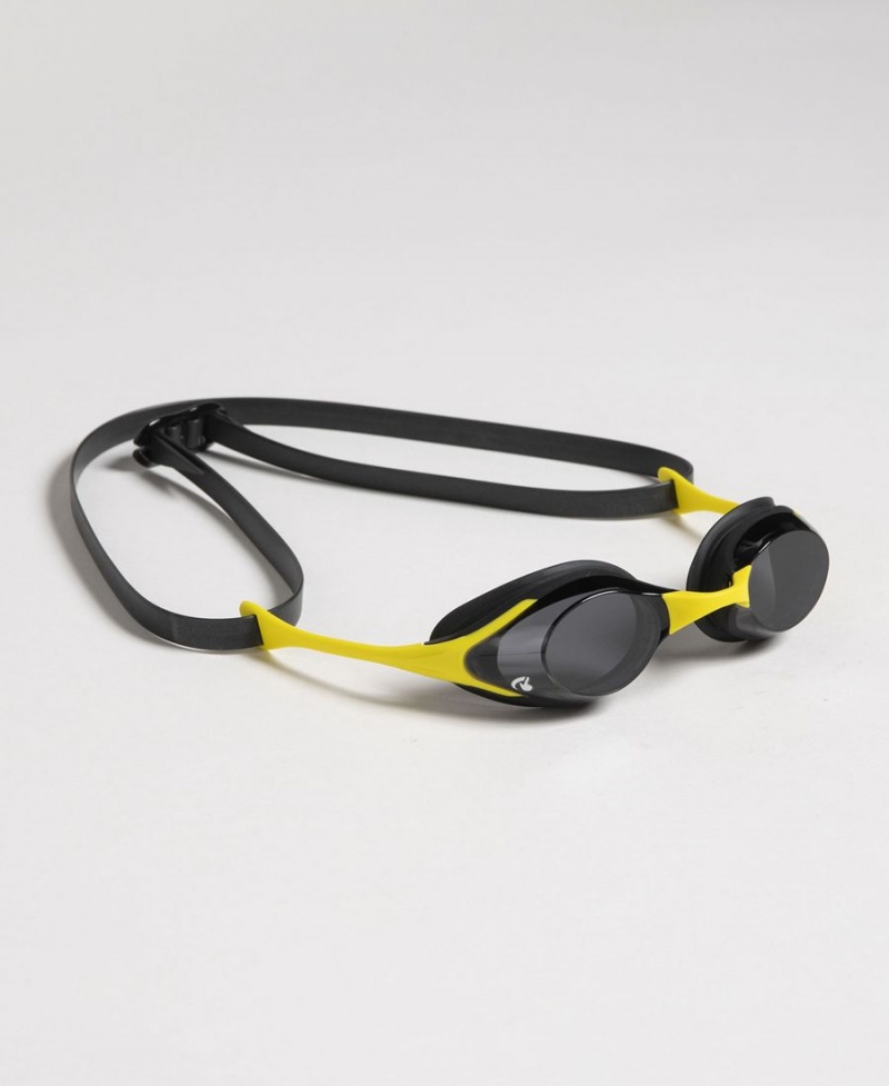 Lunette Natation Arena Cobra Swipe Noir Jaune | CZP-61710661