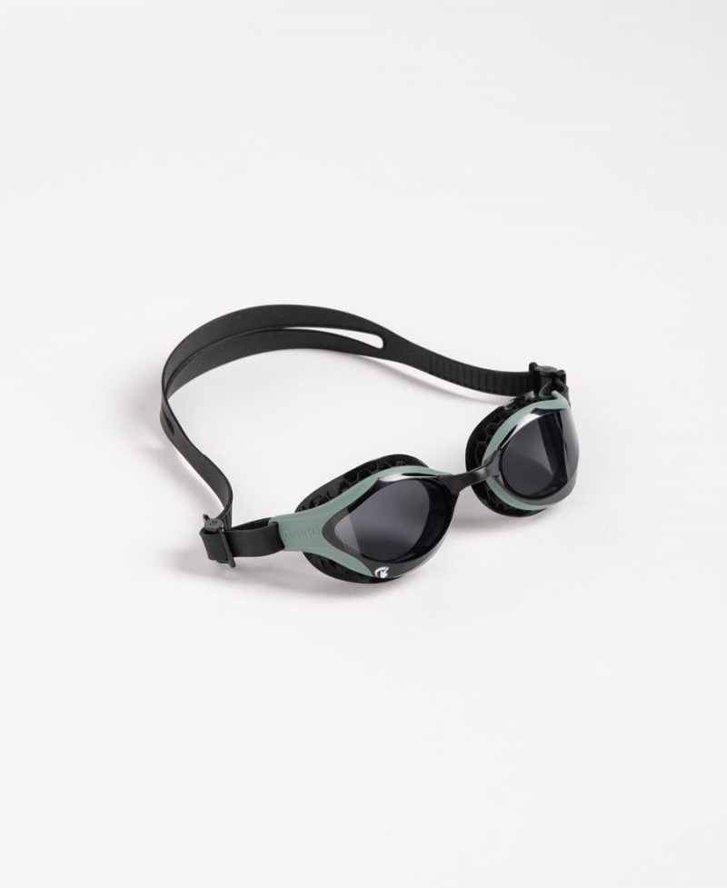 Lunette Natation Arena Air-Bold Swipe Vert Olive Noir | JNO-05860433