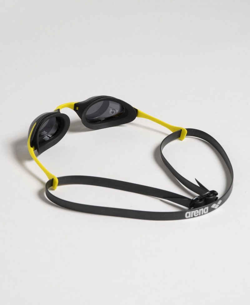 Lunette Natation Arena Cobra Swipe Noir Jaune | CZP-61710661