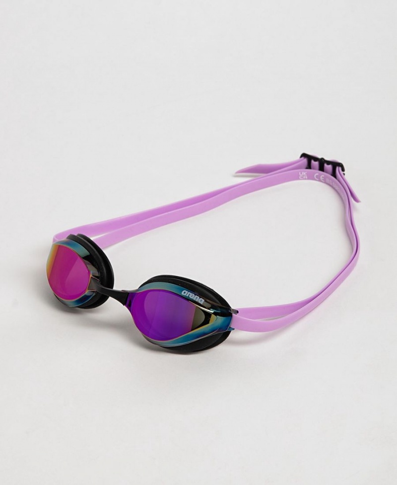 Lunette Natation Arena Python Mirror Violette Noir Violette | RQP-55923540