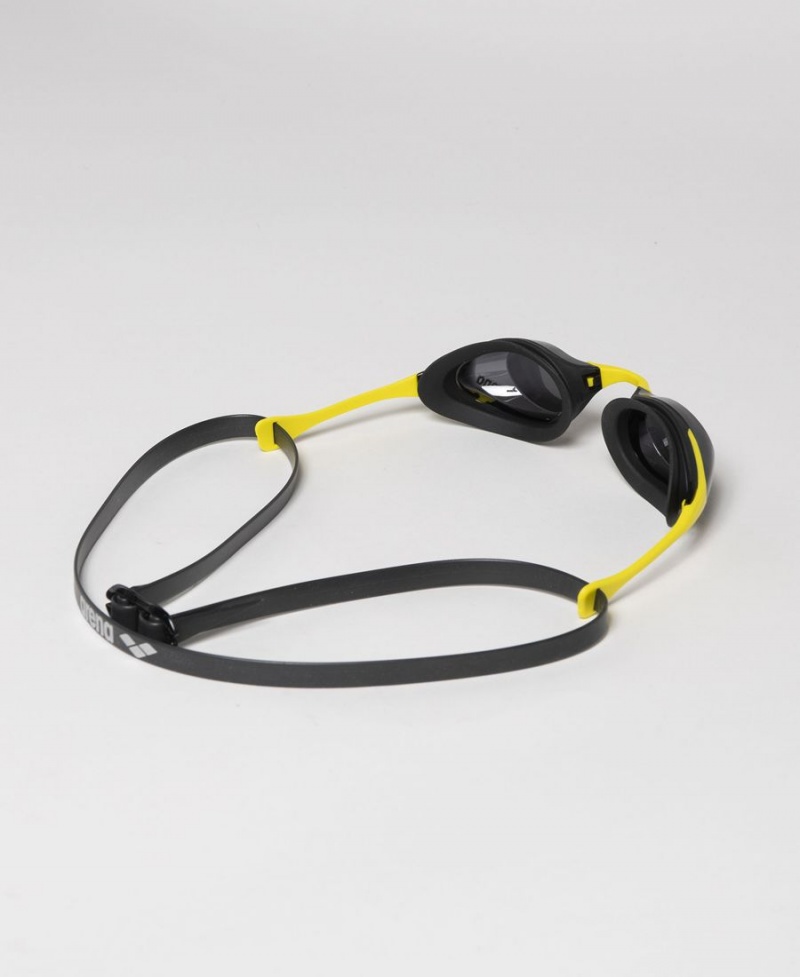 Lunette Natation Arena Cobra Swipe Noir Jaune | CZP-61710661