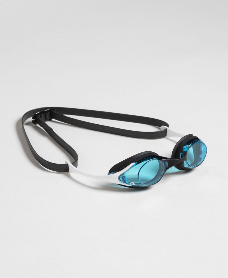 Lunette Natation Arena Cobra Swipe Bleu Blanche Noir | GYJ-94732147