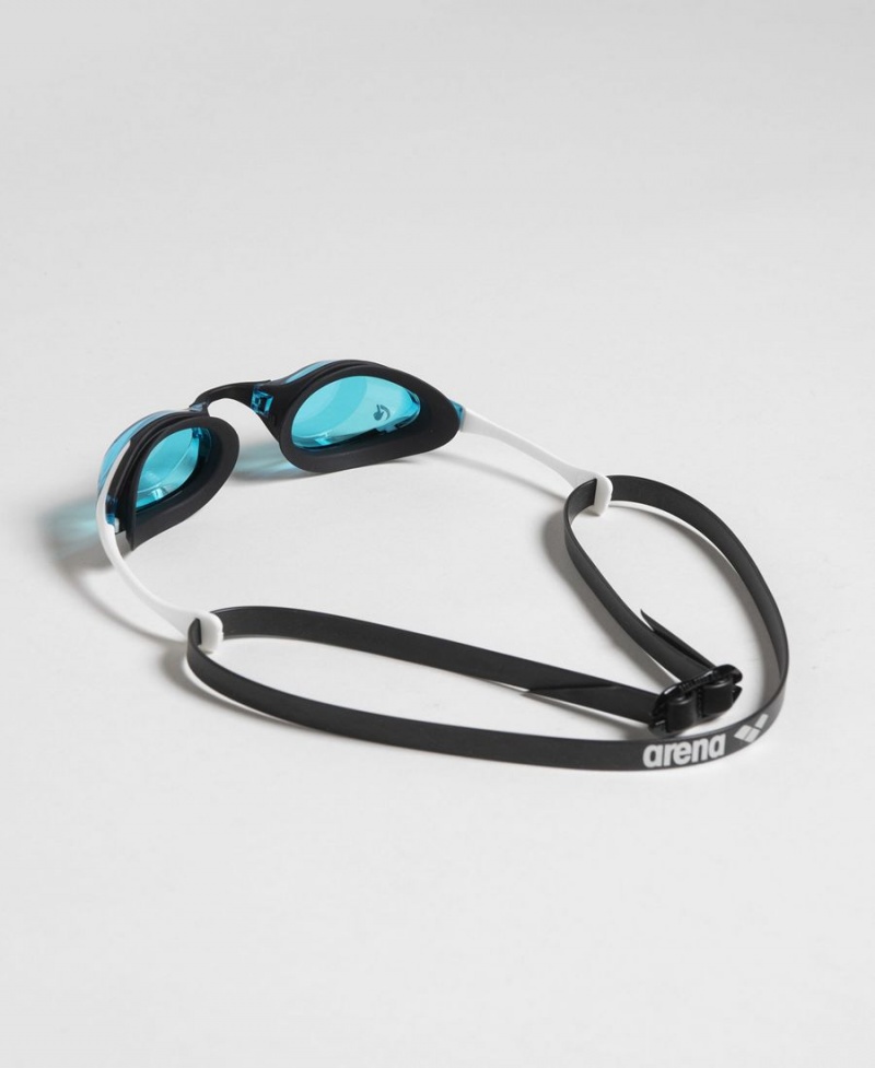 Lunette Natation Arena Cobra Swipe Bleu Blanche Noir | GYJ-94732147