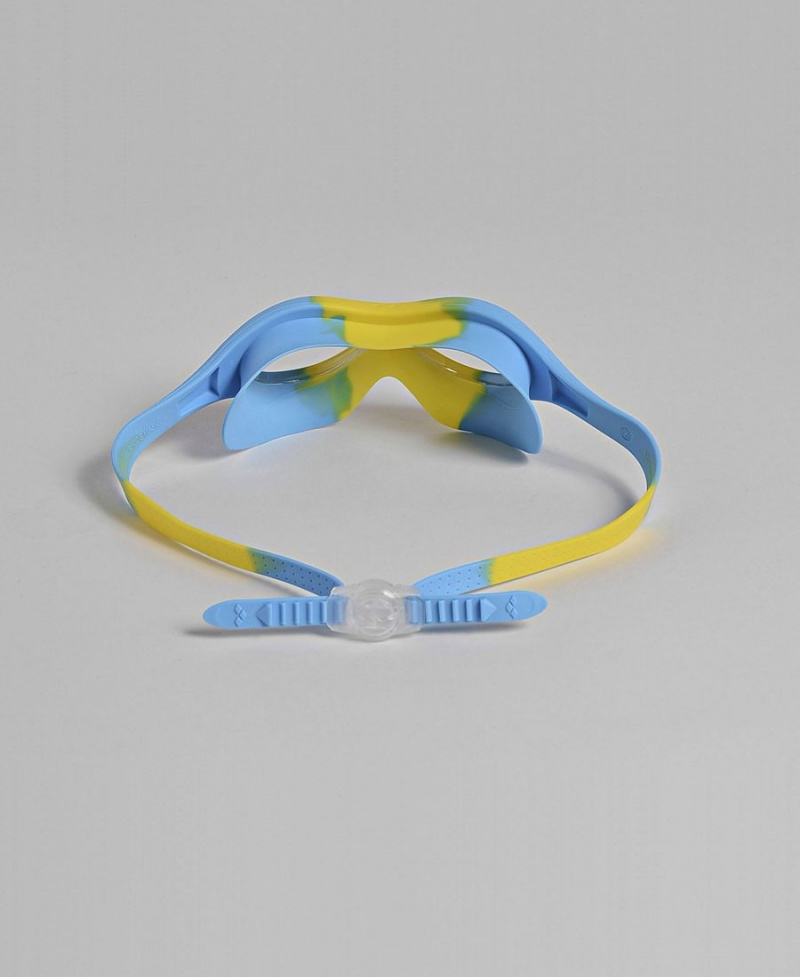 Lunette Natation Arena Spider Kids Mask Jaune Bleu | AII-88893478