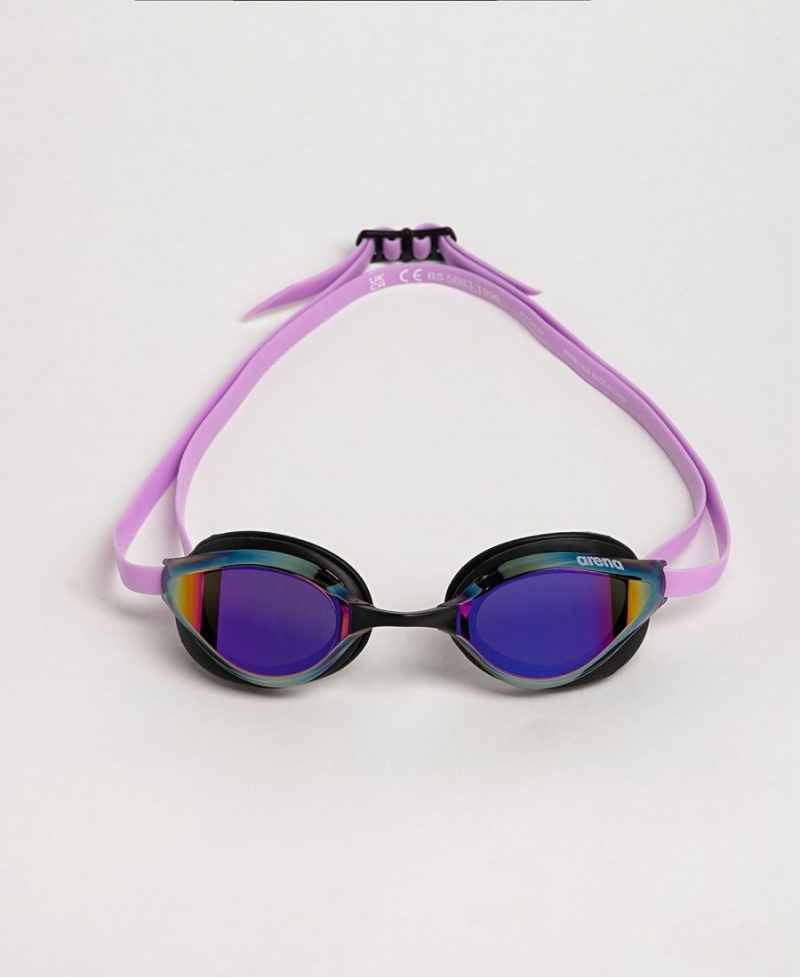 Lunette Natation Arena Python Mirror Violette Noir Violette | RQP-55923540