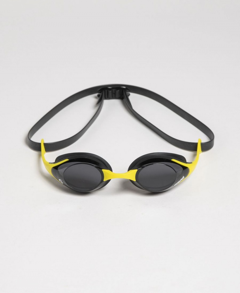 Lunette Natation Arena Cobra Swipe Noir Jaune | CZP-61710661