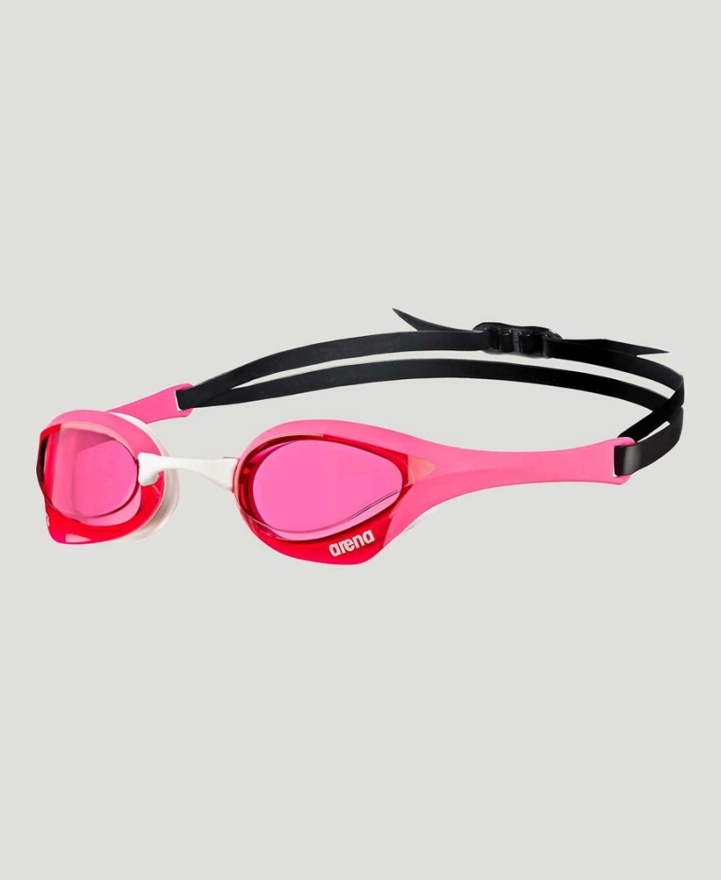 Lunette Natation Arena Cobra Ultra Swipe Rose Blanche Noir | TYR-55373225