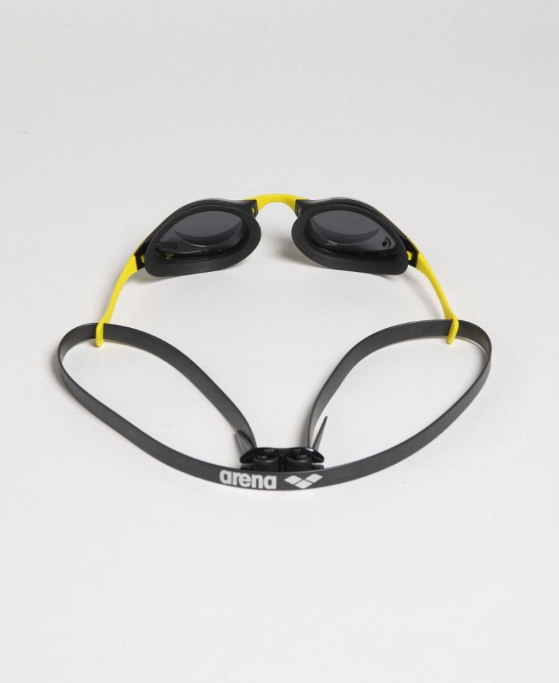 Lunette Natation Arena Cobra Swipe Noir Jaune | CZP-61710661