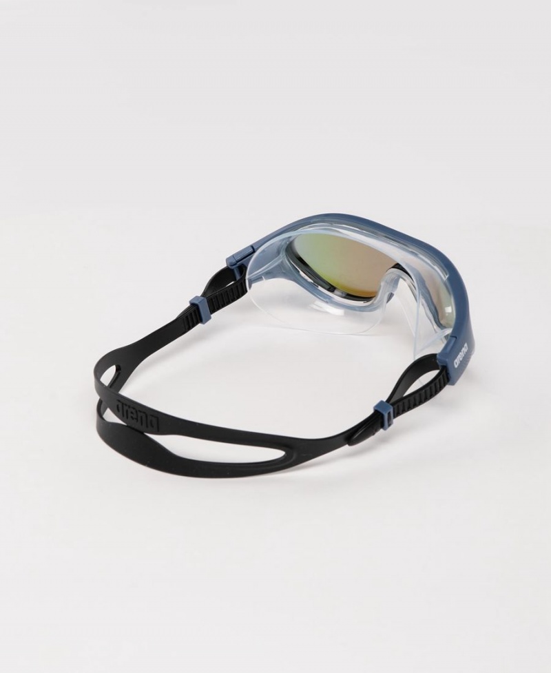 Lunette Natation Arena The One Mirror Mask Bleu Noir | RZR-92472956