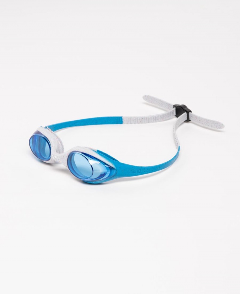 Lunette Natation Arena Spider Youth Bleu Grise | APG-31188092