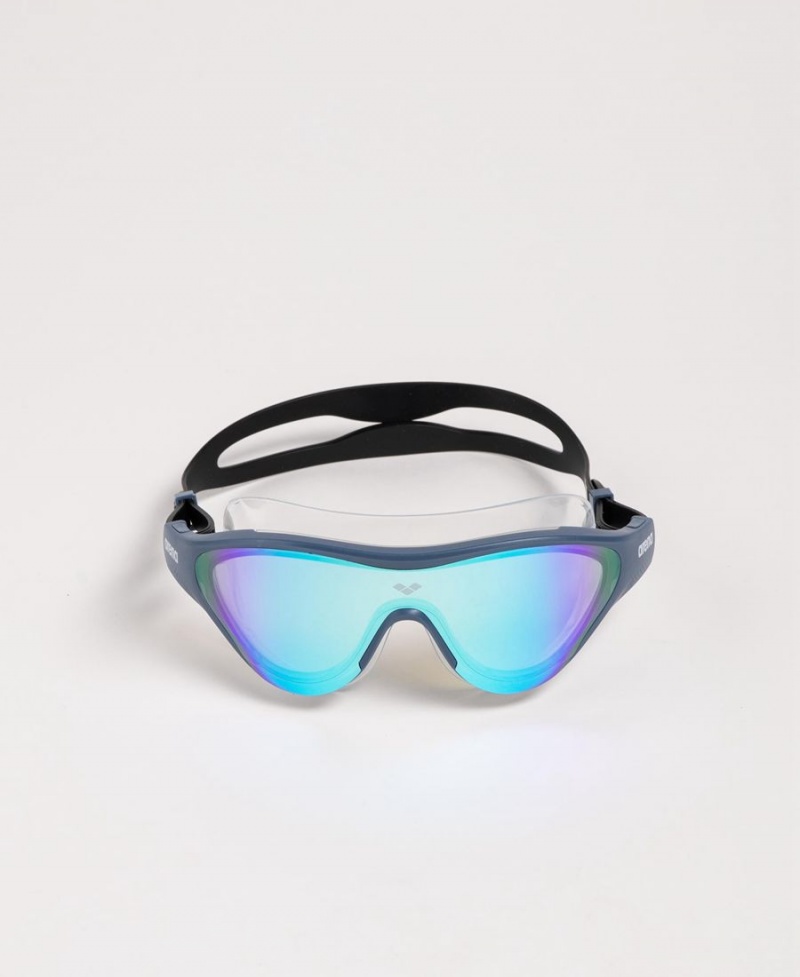 Lunette Natation Arena The One Mirror Mask Bleu Noir | RZR-92472956