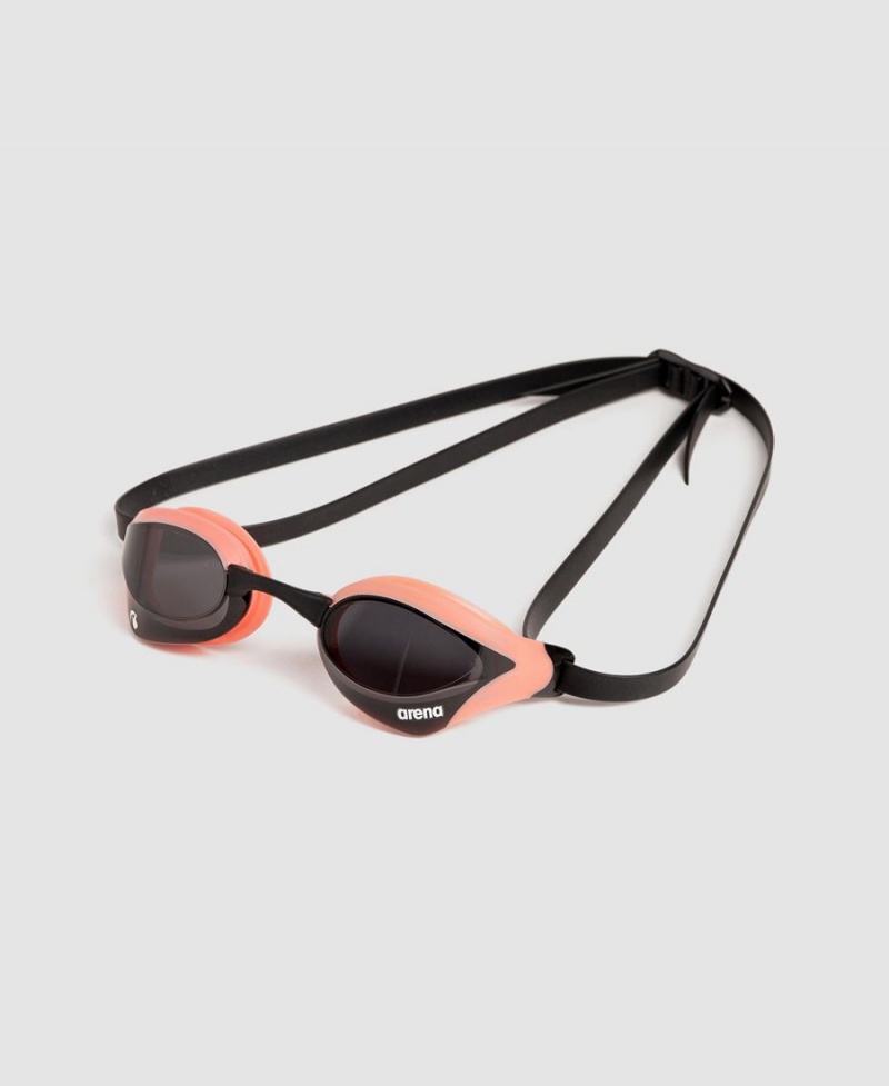 Lunette Natation Arena Cobra Core Swipe Noir Rouge | RUX-61469785