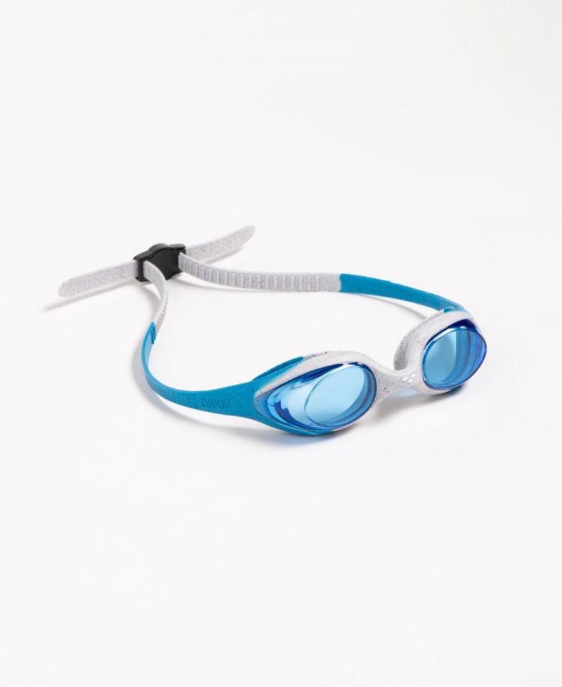 Lunette Natation Arena Spider Youth Bleu Grise | APG-31188092