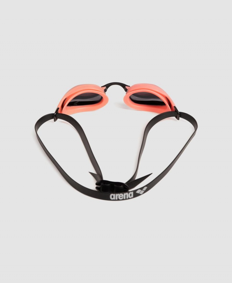 Lunette Natation Arena Cobra Core Swipe Noir Rouge | RUX-61469785