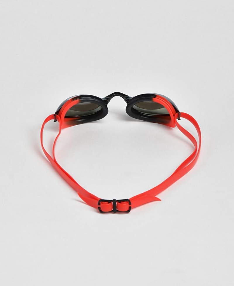 Lunette Natation Arena Python Mirror Argent Noir Rouge | OVM-06575151