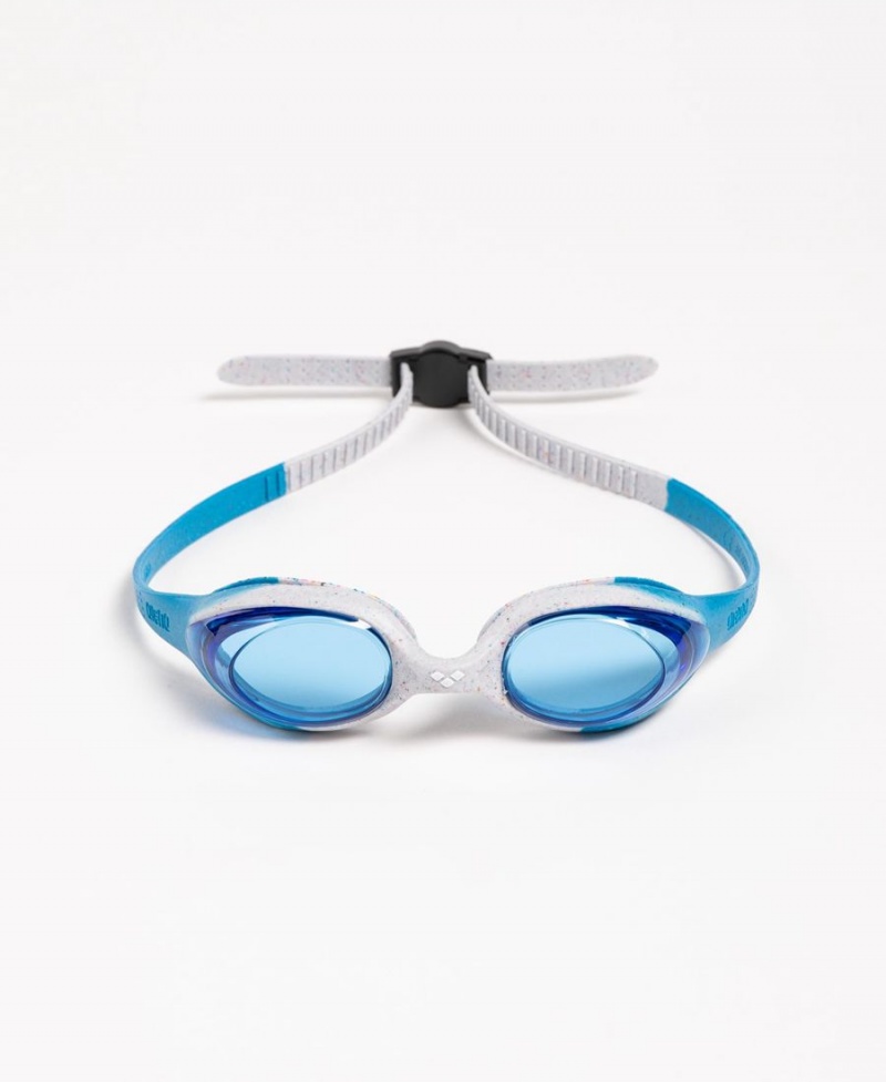 Lunette Natation Arena Spider Youth Bleu Grise | APG-31188092