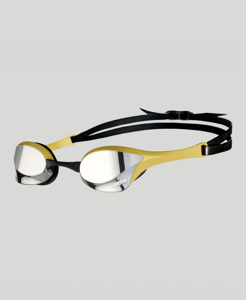 Lunette Natation Arena Cobra Ultra Swipe Mirror Argent Doré | JSA-24945672