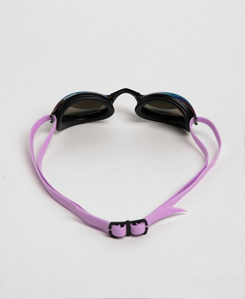 Lunette Natation Arena Python Mirror Violette Noir Violette | RQP-55923540