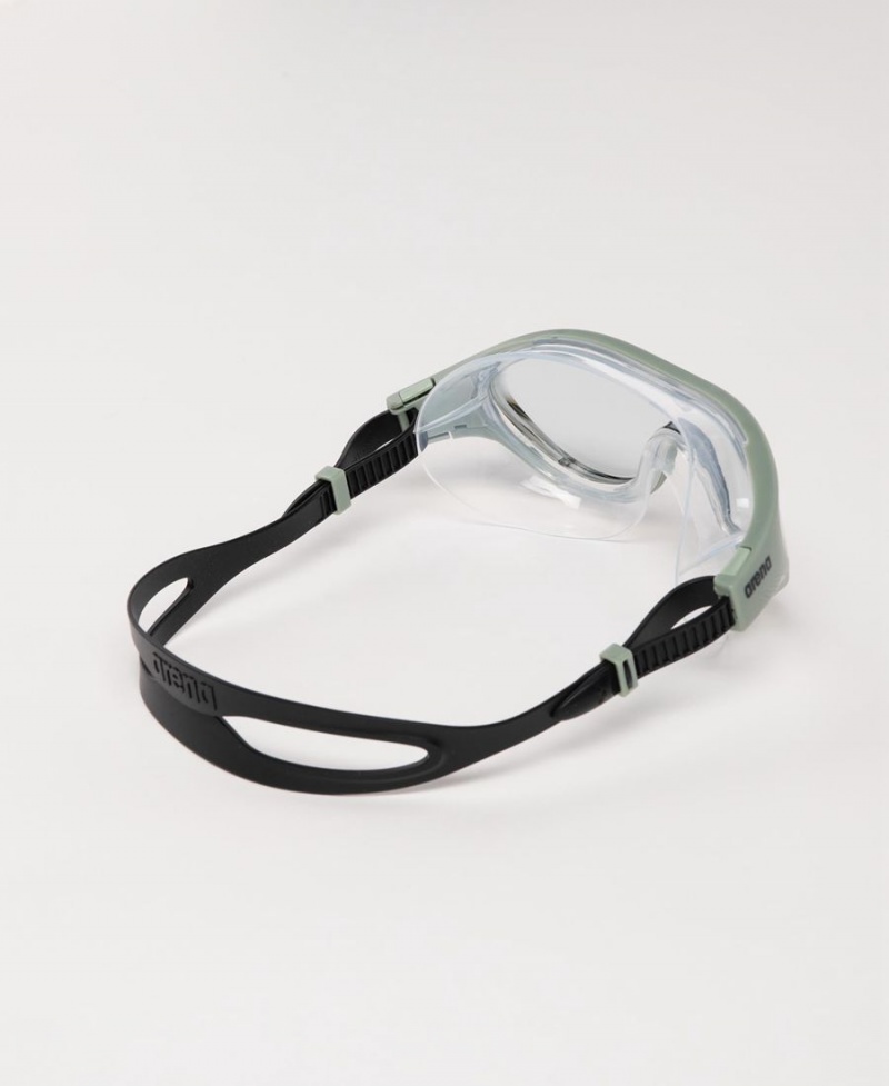 Lunette Natation Arena The One Mask Vert Noir | QQZ-38091583