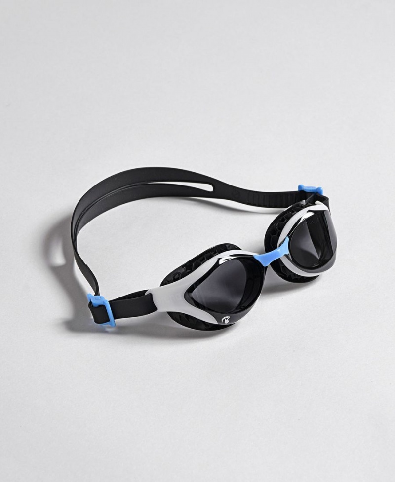 Lunette Natation Arena Air-Bold Swipe Blanche Noir Bleu | DTY-20384187