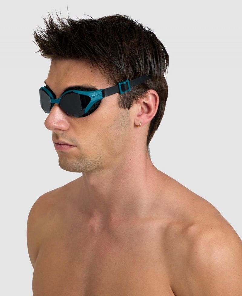 Lunette Natation Arena Air-Bold Swipe Bleu Marine Noir | TSV-07448842