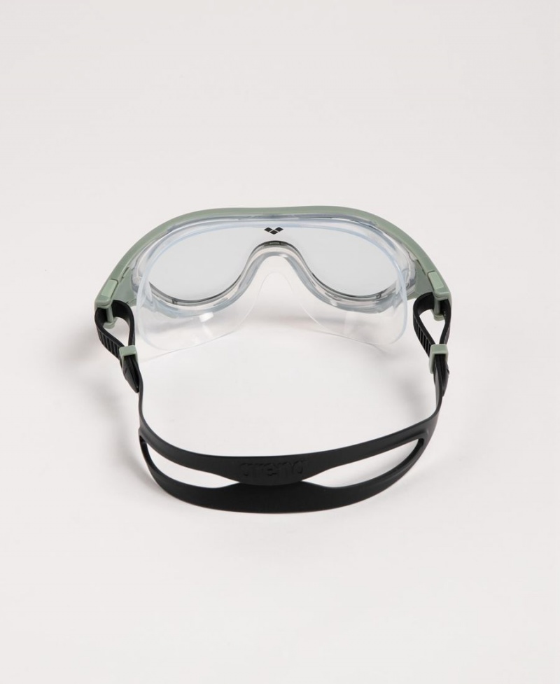 Lunette Natation Arena The One Mask Vert Noir | QQZ-38091583