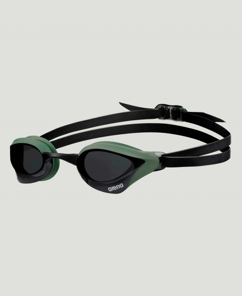 Lunette Natation Arena Cobra Core Swipe Noir Vert | KHC-66258912