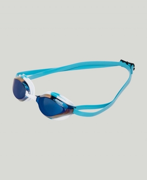 Lunette Natation Arena Python Mirror Bleu Blanche Bleu Marine | UDC-05377840