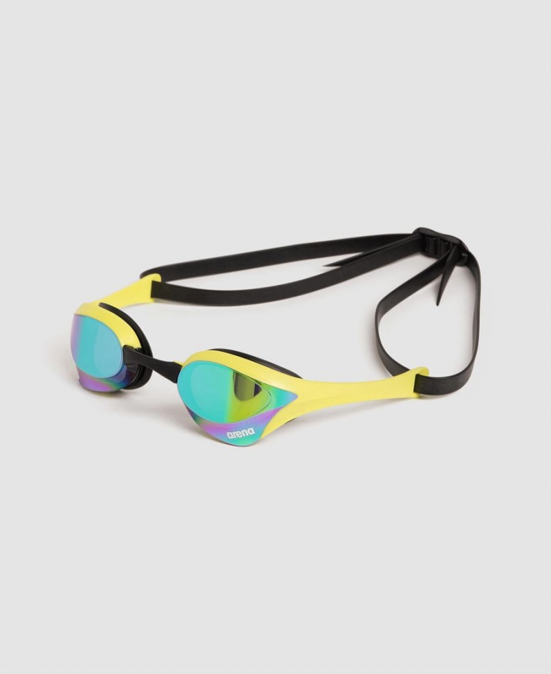 Lunette Natation Arena Cobra Ultra Swipe Mirror Vert Jaune | AMO-23014720