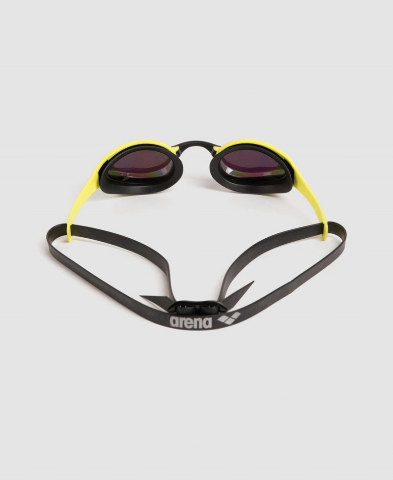 Lunette Natation Arena Cobra Ultra Swipe Mirror Vert Jaune | AMO-23014720