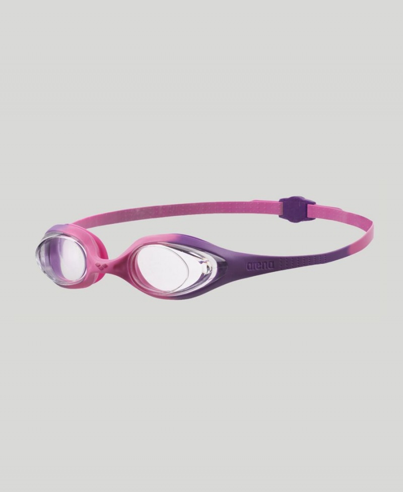 Lunette Natation Arena Spider Youth Violette Rose | RTF-06870458