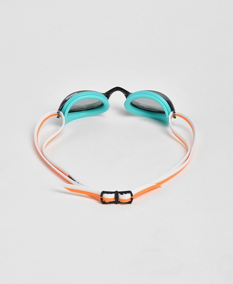 Lunette Natation Arena Python Turquoise Orange | FNK-87824331