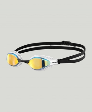 Lunette Natation Arena Air Speed Mirror Jaune Blanche | ZIZ-15684536