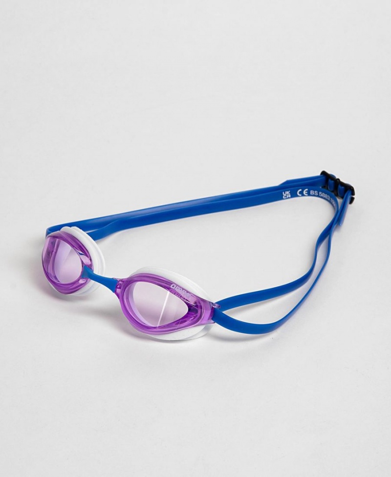 Lunette Natation Arena Python Violette Blanche Bleu | QIY-48356853