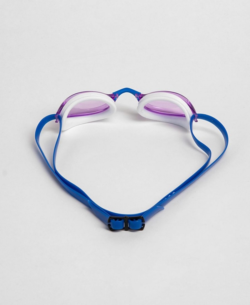 Lunette Natation Arena Python Violette Blanche Bleu | QIY-48356853