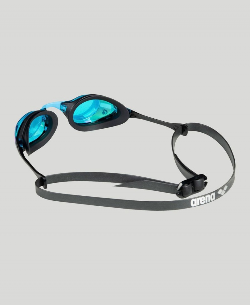 Lunette Natation Arena Cobra Swipe Mirror Bleu Noir | DHK-50091694