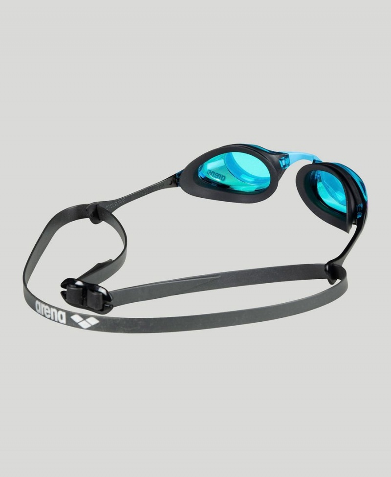 Lunette Natation Arena Cobra Swipe Mirror Bleu Noir | DHK-50091694