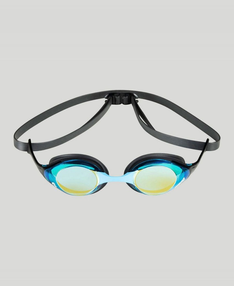 Lunette Natation Arena Cobra Swipe Mirror Bleu Noir | DHK-50091694