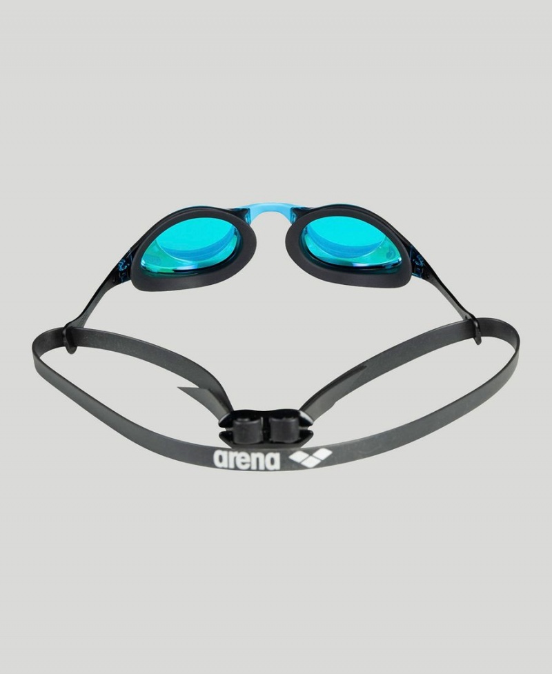 Lunette Natation Arena Cobra Swipe Mirror Bleu Noir | DHK-50091694