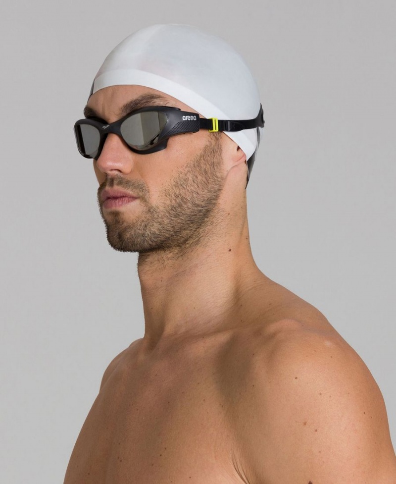 Lunette Natation Arena The One Mirror Argent Noir | YLL-13180578